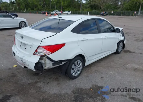 2015 Hyundai Accent Gls from USA, damaged, VIN KMHCT4AE9FU808981